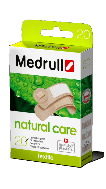 MEDRULL NATURAL CARE PLAASTER 3 SUURUST TEKSTIIL N20