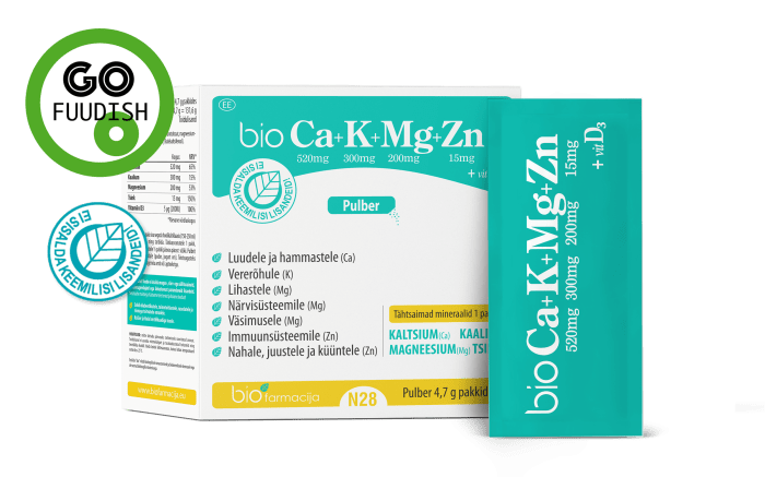 BIOCA+K+MG+ZN+VITAMIIN D3 PULBER N28