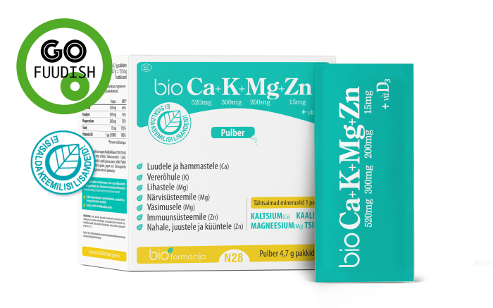 BIOCA+K+MG+ZN+VITAMIIN D3 PULBER N28