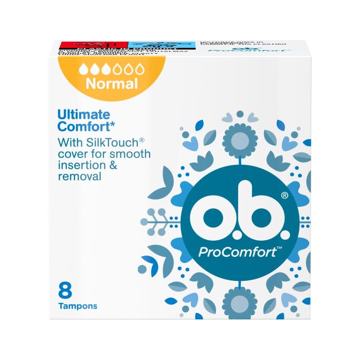 O.B. PROCOMFORT HÜGIEENILISED TAMPOONID NORMAL N8