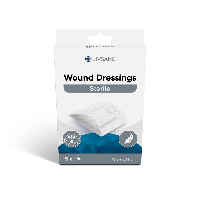 LIVSANE HAAVAPLAASTER 10X15CM STERIILNE N5