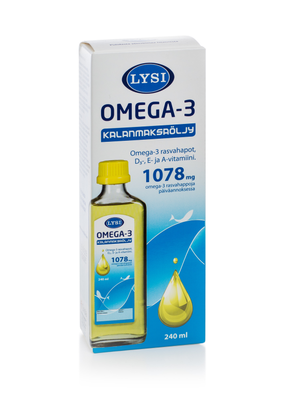 LYSI OMEGA-3 KALAMAKSAÕLI NATURAALNE 240ML