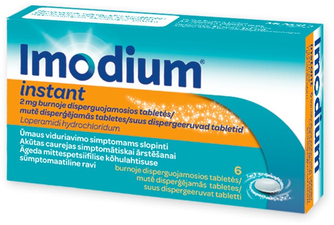 IMODIUM INSTANT SUUS DISPERGEERUV TBL 2MG N6