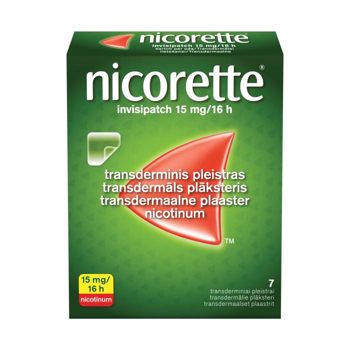 NICORETTE INVISIPATCH TRANSDERMMAALNE PLAASTER 15MG 16H N7