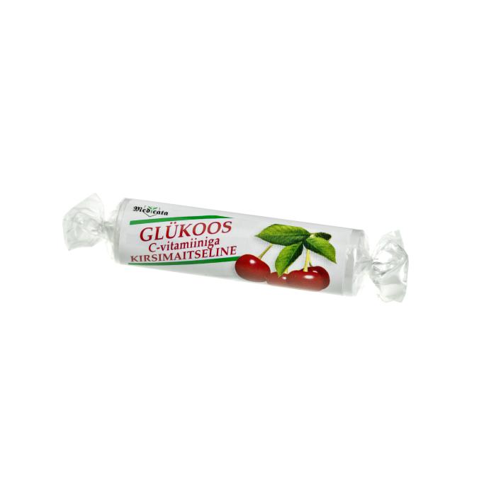 GLÜKOOS+VITAMIIN C TROPSID 30MG KIRSS N10