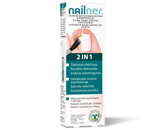 NAILNER 2IN1 KÜÜNEPINTSEL SEENHAIGUSTELE 5ML