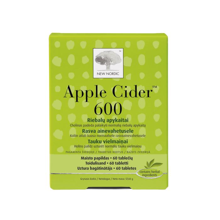 APPLE CIDER TBL 600MG N60