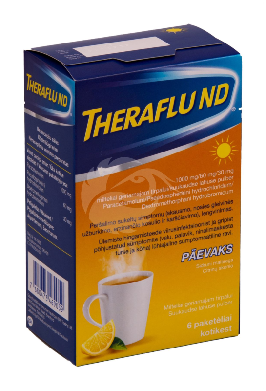 THERAFLU ND SUUKAUDNE LAHUSE PULBER 1000MG+60MG+30MG N6