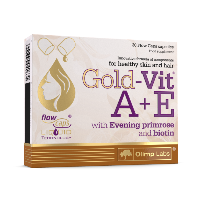 OLIMPLABS GOLD-VIT A+E+KUNING. +BIOTIIN VEDELKAPSEL N30