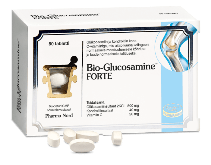 BIO-GLUCOSAMINE FORTE TBL 500+40MG N80