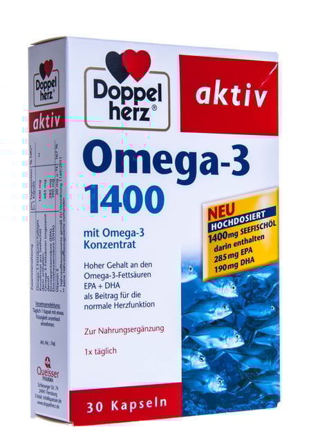 DOPPELHERZ AKTIV OMEGA-3 MEREKALAÕLI KAPSLID 1400MG N30