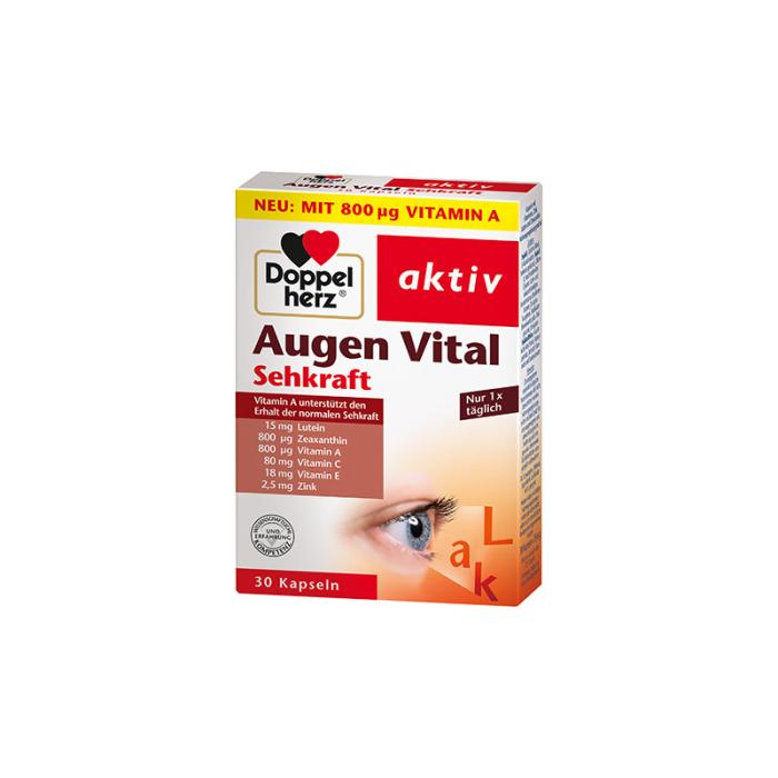 DOPPELHERZ AKTIV AUGEN VITAL KAPSLID N30