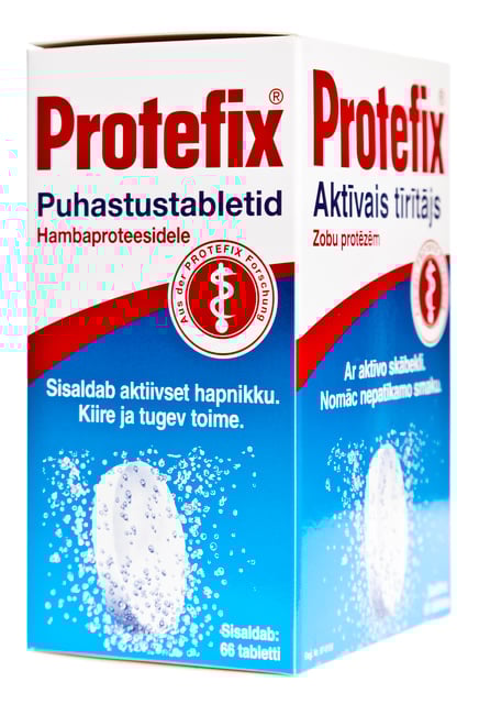 PROTEFIX HAMBAPROTEESIDE PUHASTUSTABLETID N66