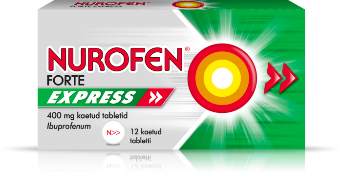 NUROFEN FORTE EXPRESS KAETUD TBL 400MG N12