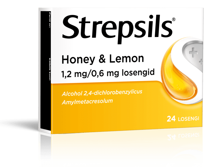 STREPSILS HONEY & LEMON LOSENG 0.6MG+1.2MG N24