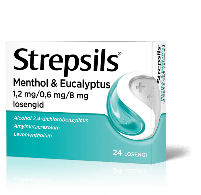 STREPSILS MENTHOL & EUCALYPTUS LOSENG 0.6MG+1.2MG+8MG N24