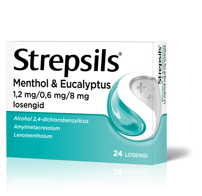 STREPSILS MENTHOL & EUCALYPTUS LOSENG 0.6MG+1.2MG+8MG N24