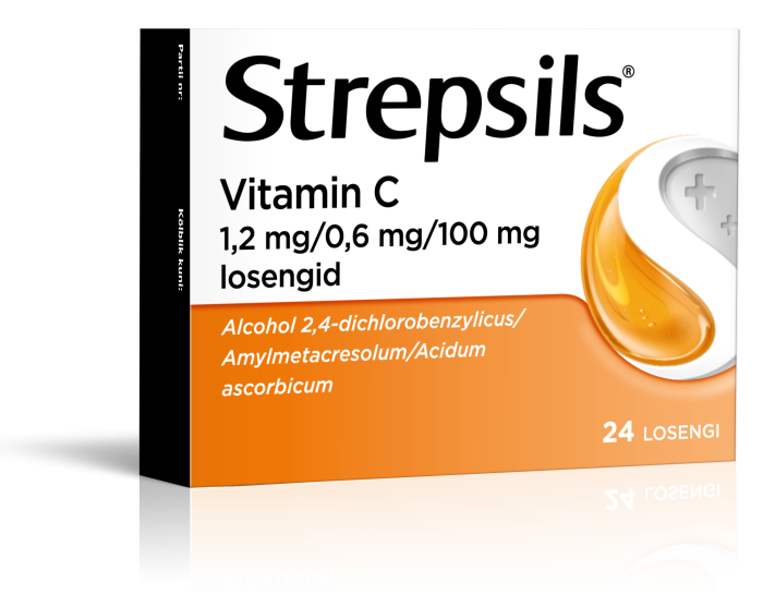 STREPSILS VITAMIIN C LOSENG 0.6MG+1.2MG+100MG N24