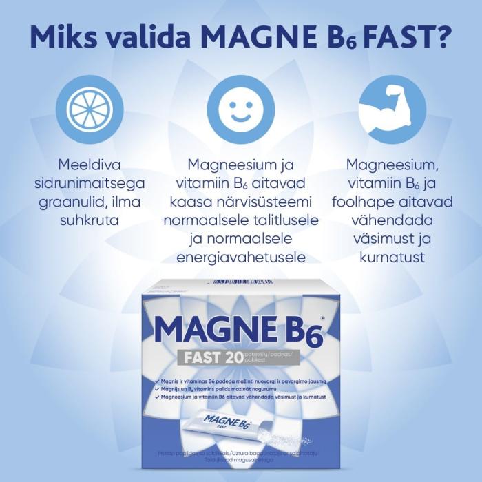 MAGNE B6 FAST GRAANULID N20