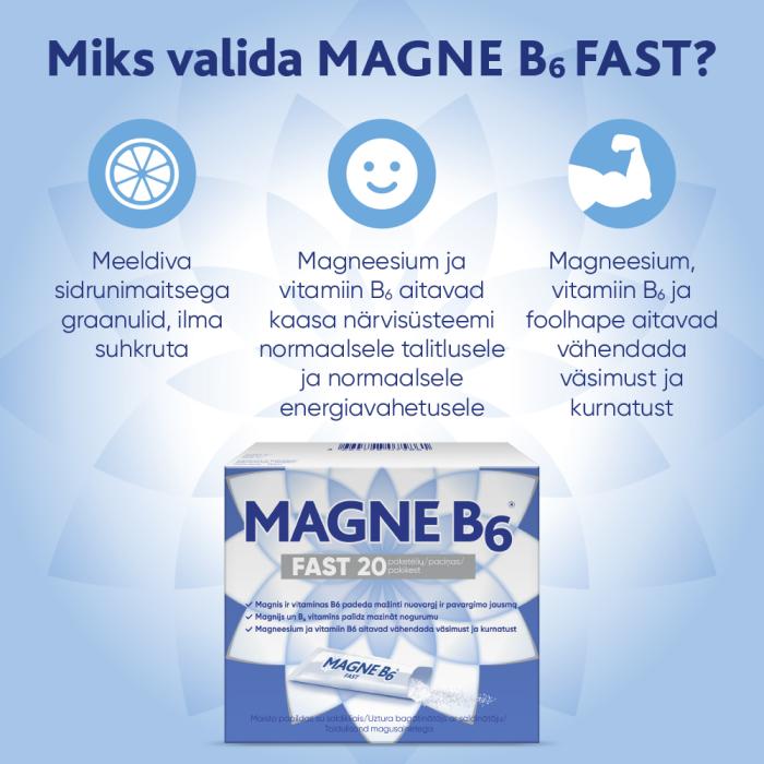 MAGNE B6 FAST GRAANULID N20