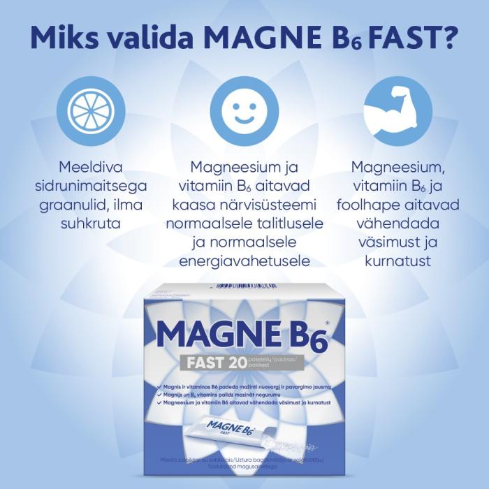 MAGNE B6 FAST GRAANULID N20