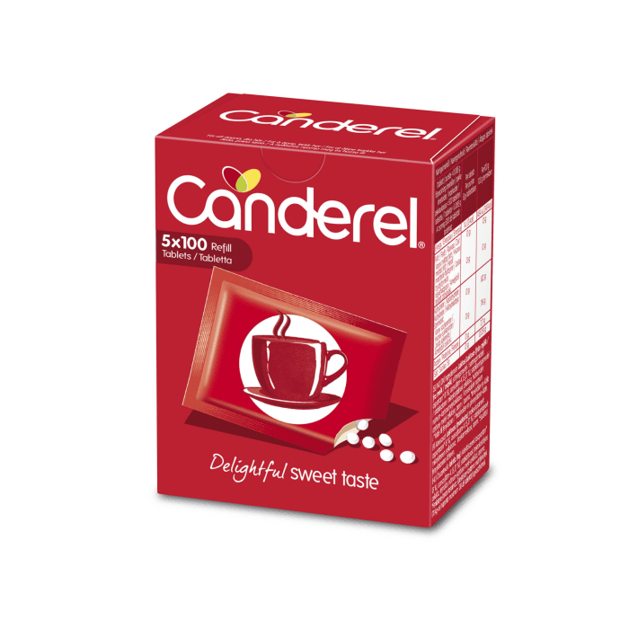 CANDEREL SUHKRUASENDAJA TBL TÄITEPAKEND N5X100