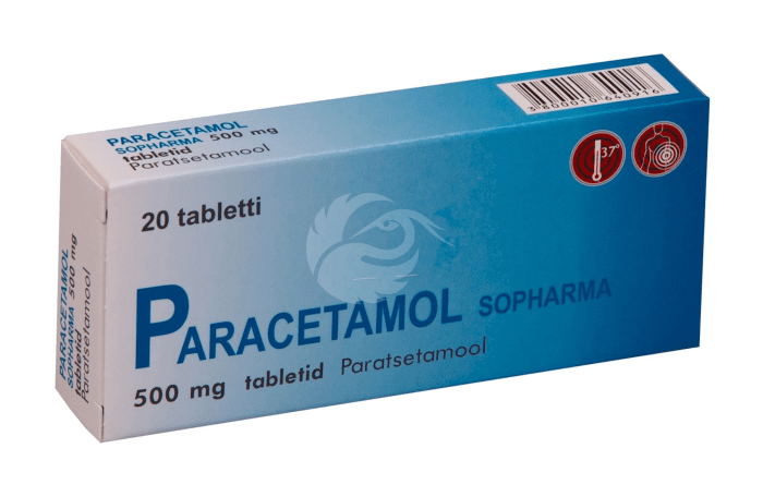 PARACETAMOL SOPHARMA TBL 500MG N20