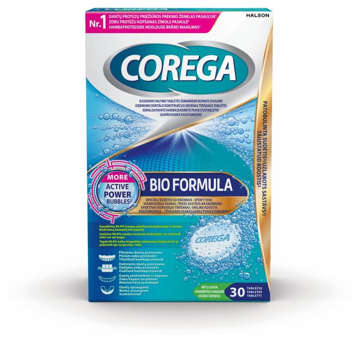 COREGA PROTEESIPUHASTUSTABLETID BIO FORMULA N30