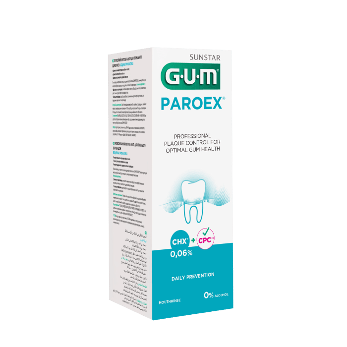 GUM SUUVESI PAROEX CHX 0,06% KLOORHEKSIDIINIGA 500ML