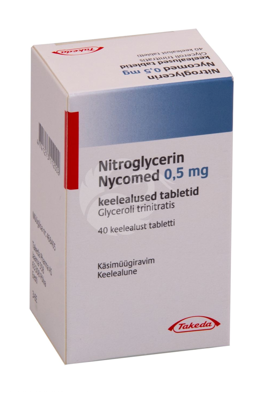 NITROGLYCERIN NYCOMED KEELEALUNE TBL 0.5MG N40