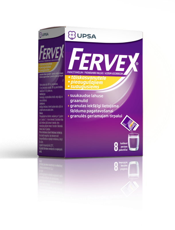 FERVEX SUUKAUDNE LAHUSE GRAANULID 500MG+25MG+200MG N8