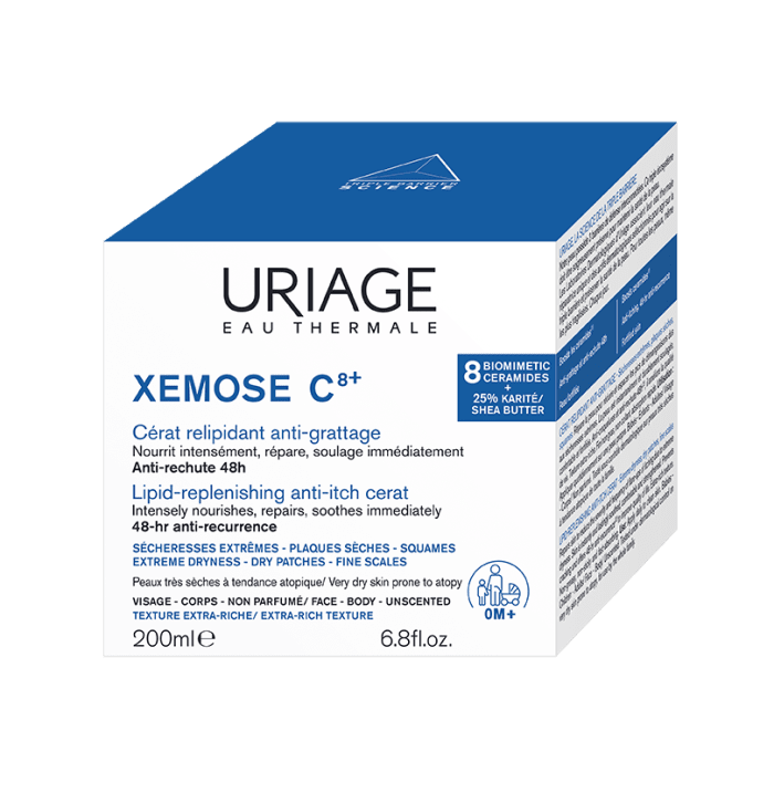 URIAGE XEMOSE C8+ CERAT KREEM VÄGA KUIVALE NAHALE 200ML