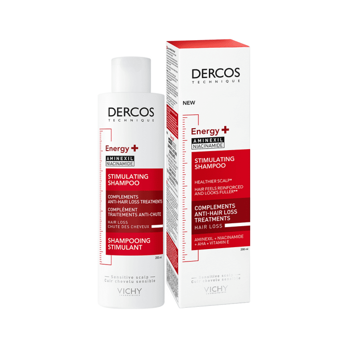 VICHY DERCOS ENERGY+  ŠAMPOON JUUKSEKASVU AKTIVEERIV 200ML