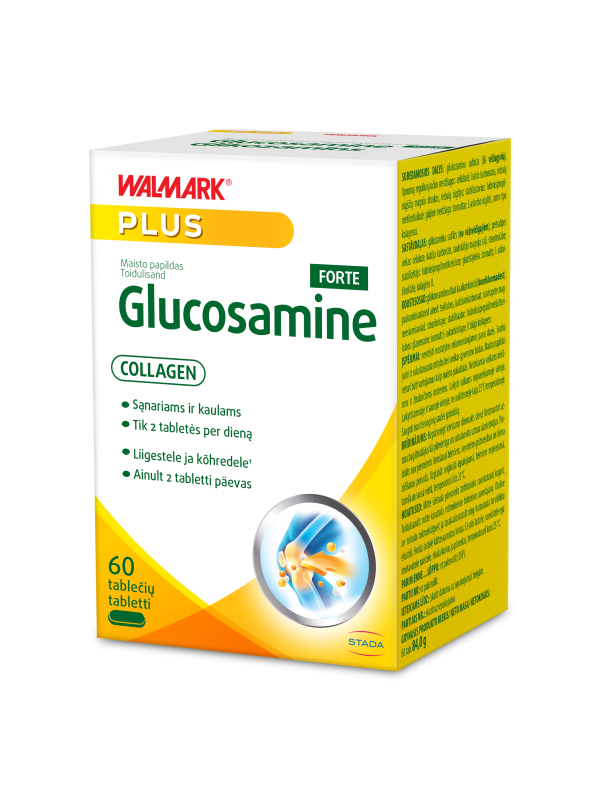 WALMARK GLUCOSAMINE+COLLAGEN FORTE TBL N60