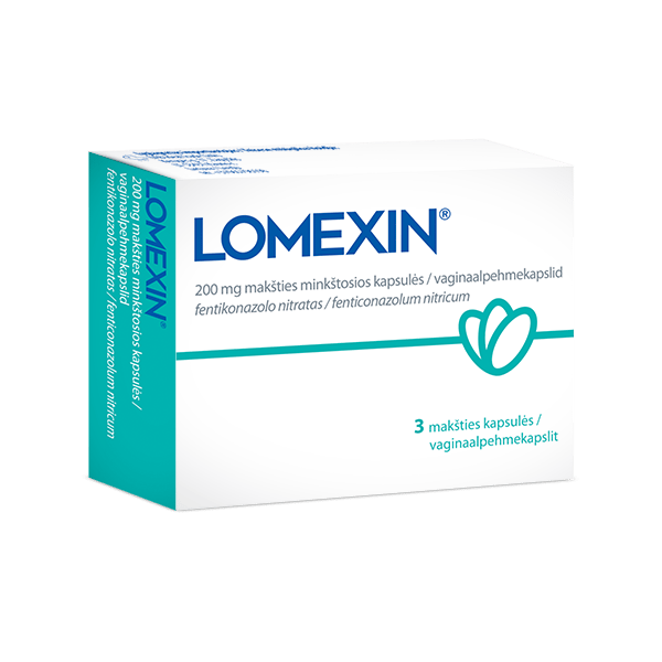 LOMEXIN 200MG VAGINAALPEHMEKAPSEL N3