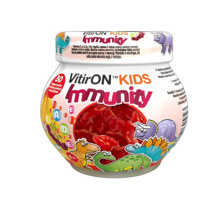 VITIRON KIDS IMMUNITY KUMMIKOMMID N50