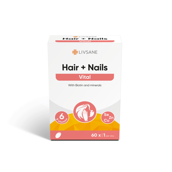 LIVSANE VITAMIINI KAPSLID JUUSTELE/KÜÜNETELE N60