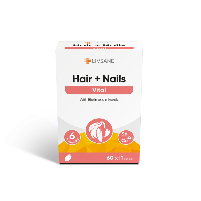 LIVSANE VITAMIINI KAPSLID JUUSTELE/KÜÜNETELE N60