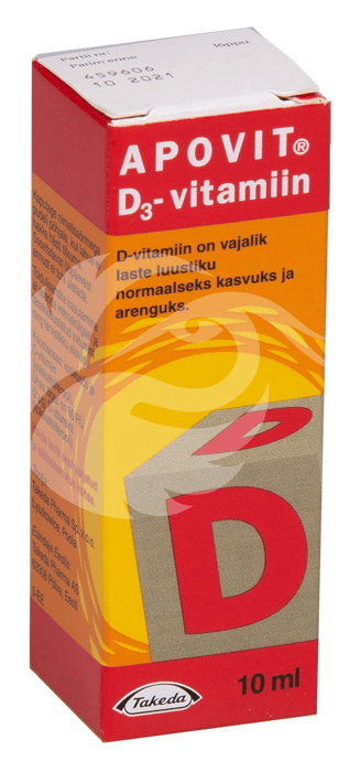 APOVIT D-VITAMIIN TILGAD 400TÜ/5TILGAS 10ML