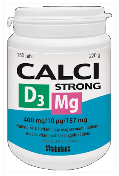 CALCISTRONG+D3+MG TBL N150