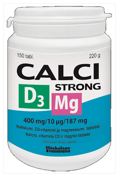 CALCISTRONG+D3+MG TBL N150