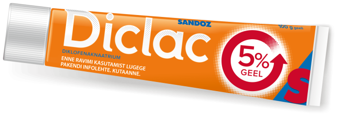 DICLAC 5% GEEL 50MG 1G 100G N1