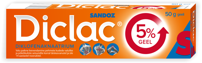 DICLAC 5% GEEL 50MG 1G 50G N1