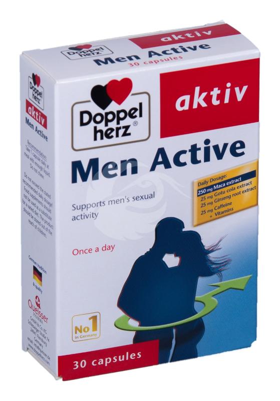 DOPPELHERZ MEN ACTIVE KAPSLID N30