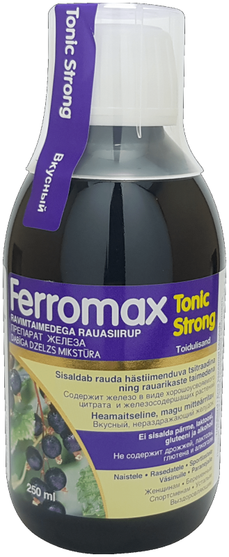 FERROMAX TONIC STRONG RAUASIIRUP 250ML