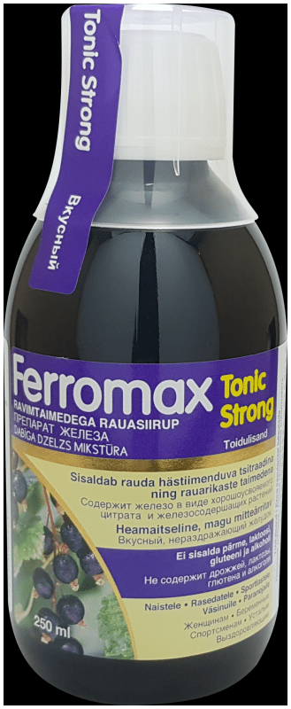 FERROMAX TONIC STRONG RAUASIIRUP 250ML