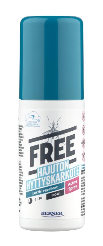 FREE ACTIVE PUTUKATÕRJEVAHEND SPREI 100ML