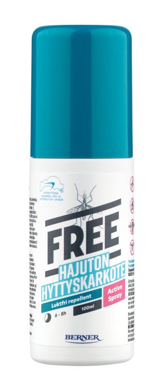 FREE ACTIVE PUTUKATÕRJEVAHEND SPREI 100ML
