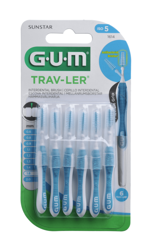 GUM HAMBAVAHEHARJAD TRAV-LER KOONUS 1,6MM SININE N6