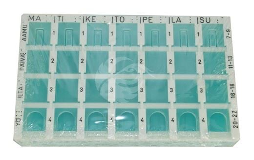 JAKO-SET JAOTUSKARP RAVIMITELE 4X7 LAHTRIT ROHELINE